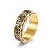 Celtic knot stainless steel rotating ring ring male and female couple proposal wedding ring_ipsvogv.com