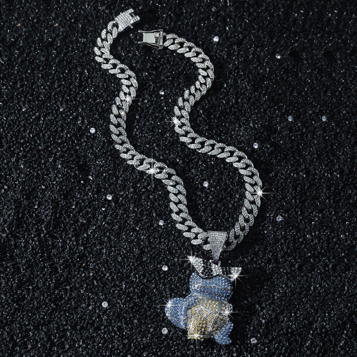 New Style 3D Cartoon Hip Hop Personalized Turtle Pendant Necklace_ipsvogv.com