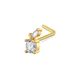 European and American new hot push L rod Beetle AAA zircon nose stud nose ring ear studs piercing jewelry manufacturer in stock hair_ipsvogv.com