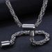 Men's Jewelry Magnetic Buckle Bracelet Jewelry Street Punk Style Domineering Chain Necklace Jewelry Set_ipsvogv.com