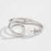 European And American Jewelry Hip-hop Irregular Alloy Open Personalized Dia Inlaid Pearl O-shaped Bracelet Set_ipsvogv.com