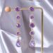 American Baroque style women's personality, long style, temperament, diamond inlaid design, earrings, colored diamonds,_ipsvogv.com