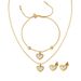 Peronalized Shell White Sea Beimu Peach Heart Love Exquiite Necklace Clavicle Chain Bracelet Female Earnail_ipsvogv.com