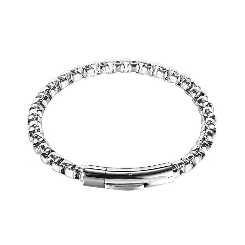 Jewelry Hip-Hop Style Stainless Trendy Street Titanium Steel Men's Bracelet_ipsvogv.com