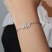 Women's Jewelry Sterling Silver Zircon Bow Bracelet Big Brand Jewelry Ins 925 Silver Bracelet_ipsvogv.com