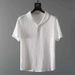 Men's Clothing White Casual Sports Suit For Men In Summer With Lapel, Fashionable, Light Luxury, Pleated Two-piece Suit, Thin And Handsome, Trendy_ipsvogv.com