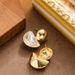 Korean Version Fashionable, Exquisite, Simple, Diamond Studded, Geometric Semi-circular Pendant For Women, Versatile,_ipsvogv.com