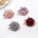 New Korean version fabric rose flower fashionable and versatile brooch, brooch temperament accessory_ipsvogv.com