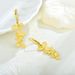 French retro leaf earrings s925 silver plated with gold earrings earrings for women foreign trade cross border hot silver jewelry_ipsvogv.com