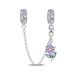 Women's Jewelry Couple Sun And Moon Safety Chain Charm Pendant Beads DIY Jewelry Accessories Bracelet Necklace Copper Plated Silver_ipsvogv.com