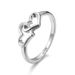 Creative jewelry, romantic love jewelry, simple platinum plated couple rings_ipsvogv.com
