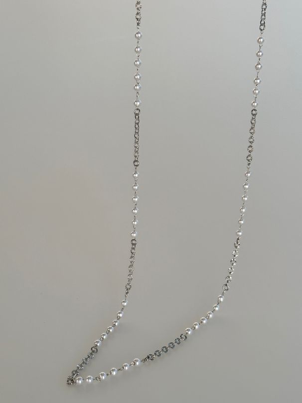 Gold Plated Titanium Steel Retro Pearl Embossed Waist Chain Body Chain_ipsvogv.com
