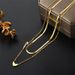 Gold-plated titanium steel design feeling love love double-layer necklace female ins niche heart-shaped simple and versatile clavicle chain_ipsvogv.com