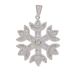 Three Color Snowflake Pendant 5mm Zircon Tennis Chain Women's Hip-hop Necklace_ipsvogv.com