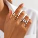 simple ins geometric smooth ring bracelet design sense irregular cross open joint ring_ipsvogv.com