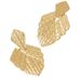 Fashion Jewelry Leaf Gold For Women High-end Exaggerated Geometric Metal Stud Earrings_ipsvogv.com