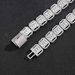 Unisex New Hip Hop Necklace 13mm Wide Rock Sugar Chain Square Diamond Round Diamond Mixed Inlaid Hollow Necklace Nine Squares Chain_ipsvogv.com