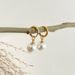 New French Pearl Pendant For Women, Titanium Steel Gold Plated Simple Earrings And Earrings, Trendy_ipsvogv.com