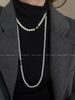 Light Luxury Strong Light Shijia Pearl Necklace 2024 New Magnetic Buckle Collarbone Women's Autumn And Winter Sweater_ipsvogv.com