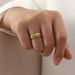 INS Electroplated Titanium Steel Valentine's Day Single Row Zircon Ring_ipsvogv.com