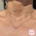 S Pure Silver Stacked Color Diamond Inlaid Collarbone Hot Selling INS High-end Zircon Necklace For Women_ipsvogv.com