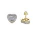 Ins Style Jewelry Inlaid Zircon Heart Shaped Tassel Round Thread Earrings Hip Hop Trend Bling Earrings_ipsvogv.com