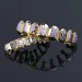 Gold Hip Hop Vampire Hammered Teeth Fang Grillz Dental Mouth Grills Braces Tooth Cap Rapper Jewelry for Cosplay Party_ipsvogv.com