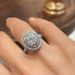 Cao Shi Luxury Full Set Elliptical Heart Eight Arrow Zircon Ring Popular Accessories For Women_ipsvogv.com