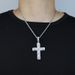 Ins Cross Zircon Pendant Fashion Diamond Studded Full Diamond Men's Pendant Necklace_ipsvogv.com