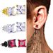 Unisex popular street hip hop earrings quadrilateral micro inlaid zircon earrings men's earrings_ipsvogv.com