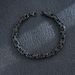 Hip Hop Trend Cuban Titanium Twist Chain Lobster Clasp Black NK Men's Stainless Steel Bracelet_ipsvogv.com