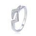 Unisex Diamond Zircon CZ Lightning Ring Female Index Finger Ring Opening Adjustable Jewelry_ipsvogv.com