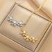 Necklace Female Internet Celebrity Sweet Style Zircon Flower Niche Entry Luxury New Style Design Sense Pendant Elegant Titanium Steel Necklace_ipsvogv.com