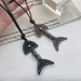 Unisex New Chinese Zen Personality Leather Fish Pendant Necklace Female Retro Niche Design Simple Long Sweater Chain Autumn And Winter_ipsvogv.com