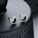 Full Diamond Ice Crystal Earrings Men With Irregular Unique Design, Titanium Steel That Does Not Fade, Personalized And_ipsvogv.com