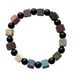 Black Eight Dice Volcanic Stone Bracelet Men's High End Bracelet Women's Adjustable Hand Jewelry_ipsvogv.com