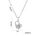New Love Rotatable Snowflake Necklace Women's Light Luxury Niche Design Sense Clavicle Chain Titanium Steel Neckchain Accessories Elegant_ipsvogv.com