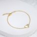 Women's Jewelry Little Fairy Fresh Style Love Diamond Bracelet Copper Plated Real Gold Zircon Hand Jewelry_ipsvogv.com
