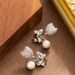 Exquisite Fashionable Japanese Korean Small And Fresh Diamond Inlaid Zircon Tulip Pearl For Women With A Sense Of_ipsvogv.com