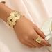 New women's bracelet set, niche butterfly personalized design bracelet, open ring for women_ipsvogv.com