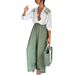 Women's Clothing spring and autumn new printed long sleeved single breasted trousers suit INS casual loose two piece suit_ipsvogv.com