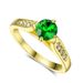 Simple fashion women's ring popular zircon plated real gold engagement ring_ipsvogv.com