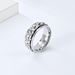 Rotatable gear decompression ring to relieve anxiety niche light luxury design titanium steel hand jewelry_ipsvogv.com