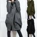 Women's Clothing Hooded Pocket Sweatshirt Zipper Mid Length Two Piece Loose Jacket Women_ipsvogv.com