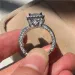 Sterg Sier Band Ring Princess Cut Wedding Rings 3ct Lab Dia fashion Jewelry For Women woman Engagement Anniversary_ipsvogv.com