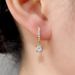 Cao Shi's Simple Design Sense Single Diamond Ear Buckle Youth Style Earrings for Women Korean Edition Fresh and Cute Female Earrings_ipsvogv.com