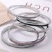 Women's Jewelry French Stainless Steel Bracelet Sweet Fresh Hand Jewelry Does Not Fade Narrow Version Half Circle Full Diamond Buckle Bracelet_ipsvogv.com