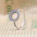 Women's Jewelry Floral Heart Ring With Hollow Design, Silver & Rose Gold Plated Brass, Elegant & Stylish For Daily Wear Or Gift Giving_ipsvogv.com