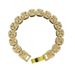New Niche Hip-Hop Unisex Cross X Glass 10mm Cuban Chain Bracelet HipHop Trendsetter_ipsvogv.com