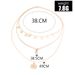 Bohemian New Fashionable And Personalized Diamond Set Moon Sun Small Circle Pendant Multi Layered Necklace_ipsvogv.com